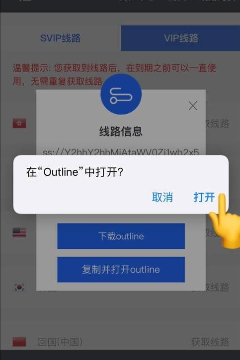步骤八：在 Outline 中打开